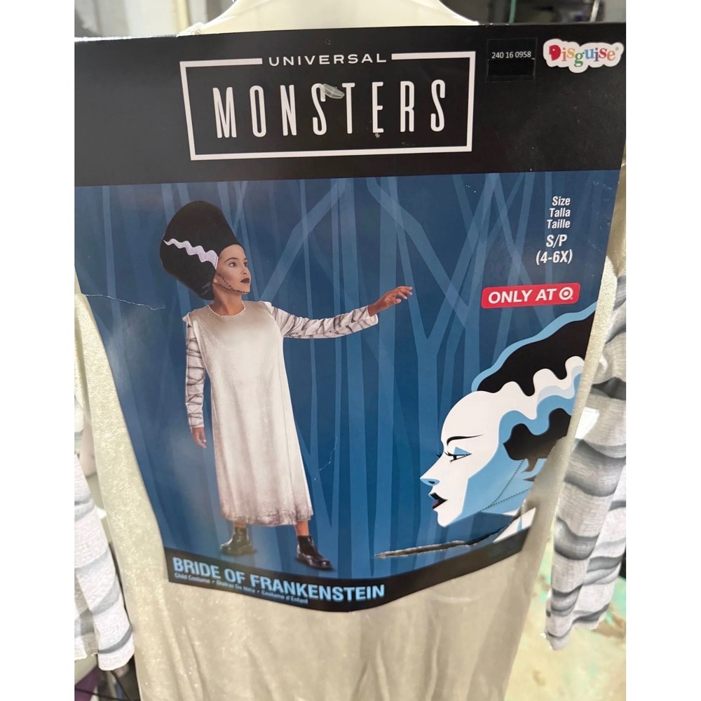 Universal Monsters Bride of Frankenstein Costume, Small